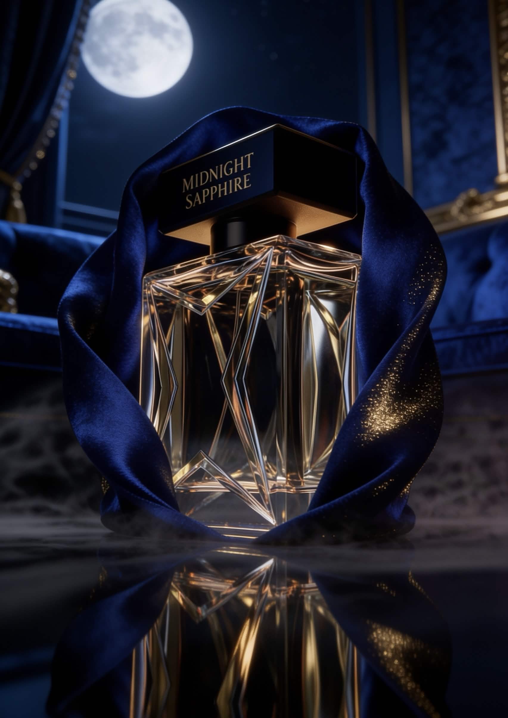 Midnight perfume campaign visual